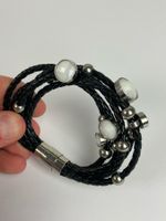 Schickes Lederarmband mit Magnetverschluss