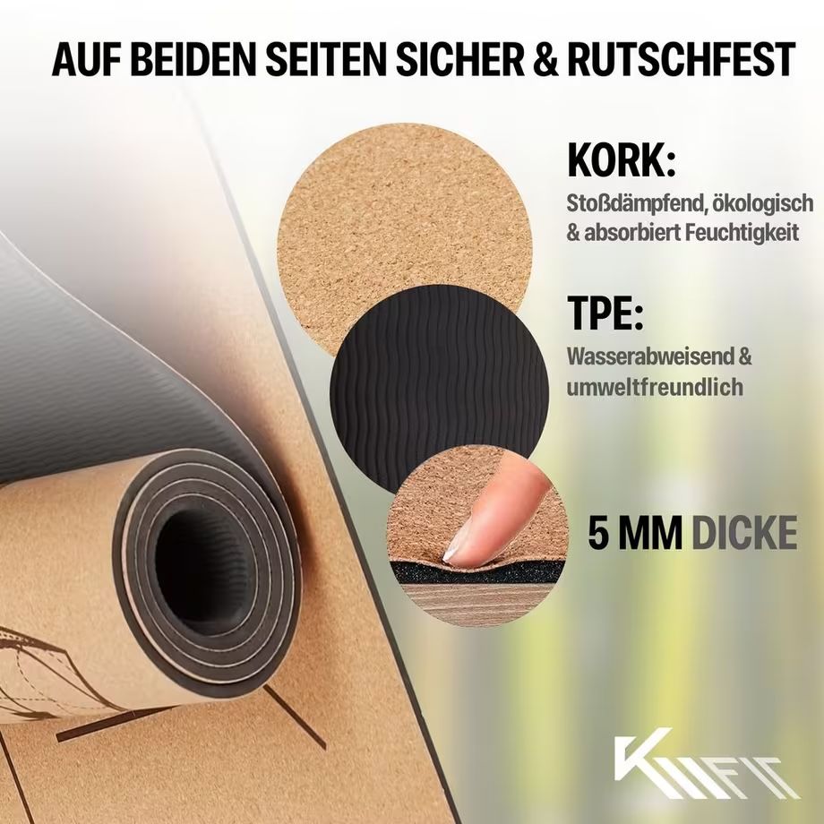 Tapis de sol: Yogamatte 5mm - Neu – Neuf (Voir description) à Nebikon par warendiscount 3