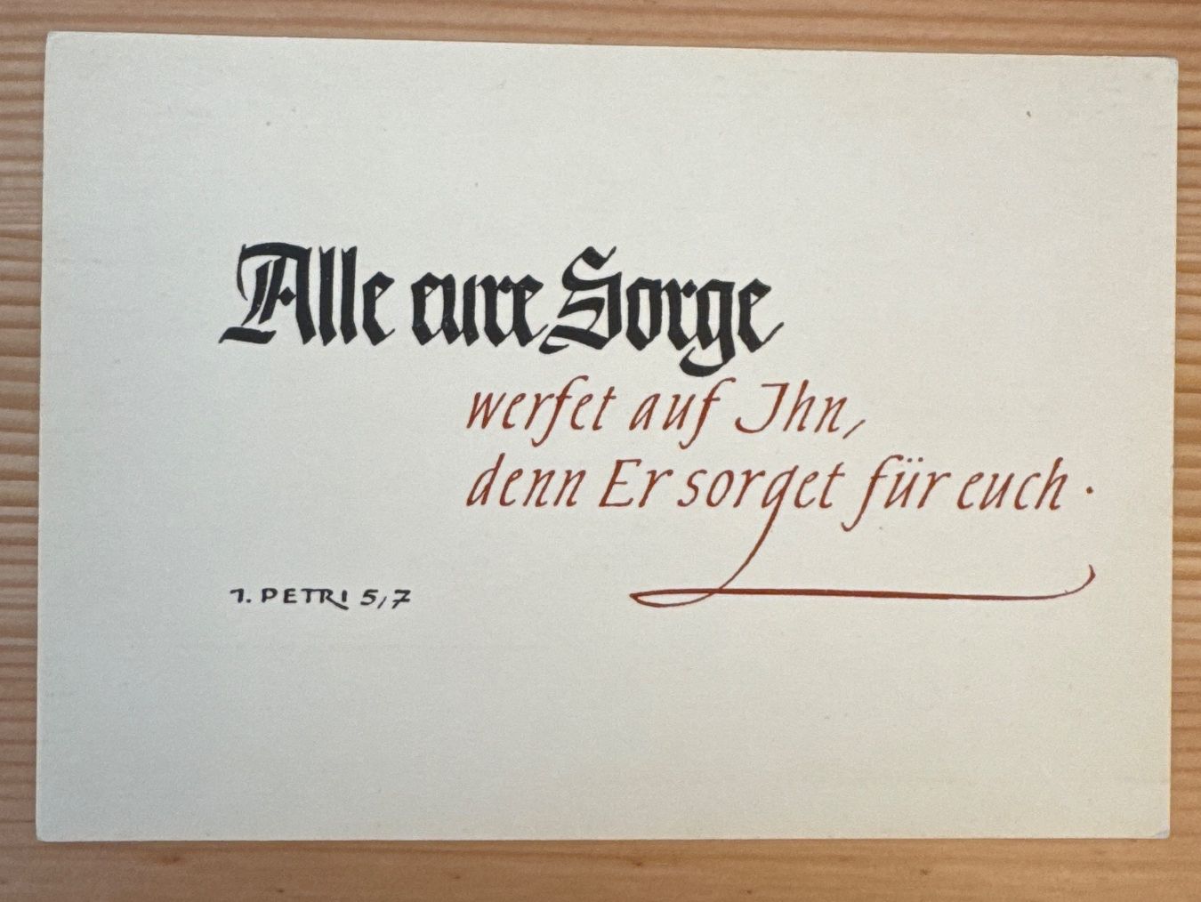 Cartoline postali: Zwei antike, neuwertige Ansichtskarten mit Bibelworten – Nuovo (secondo la descrizione) da Zürich venduto da Tarafo5