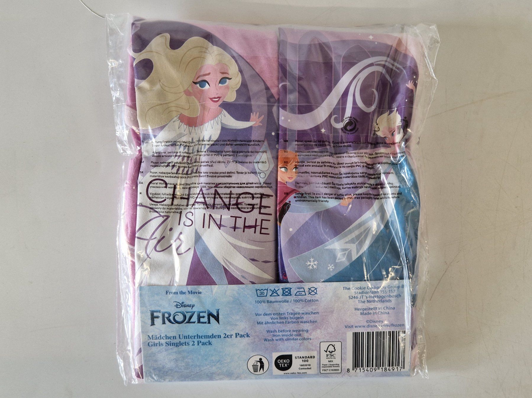 Disney Biancheria intima: Mädchen Unterhemd 2er Pack Frozen 134/140 – Nuovo (secondo la descrizione) da Muhen venduto da Restwert_Muhen 2