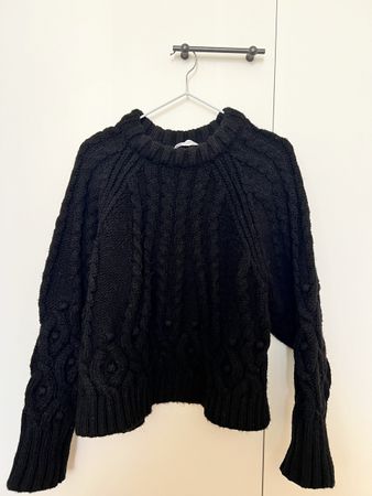 Chunky Schwarzer Pullover von Zara