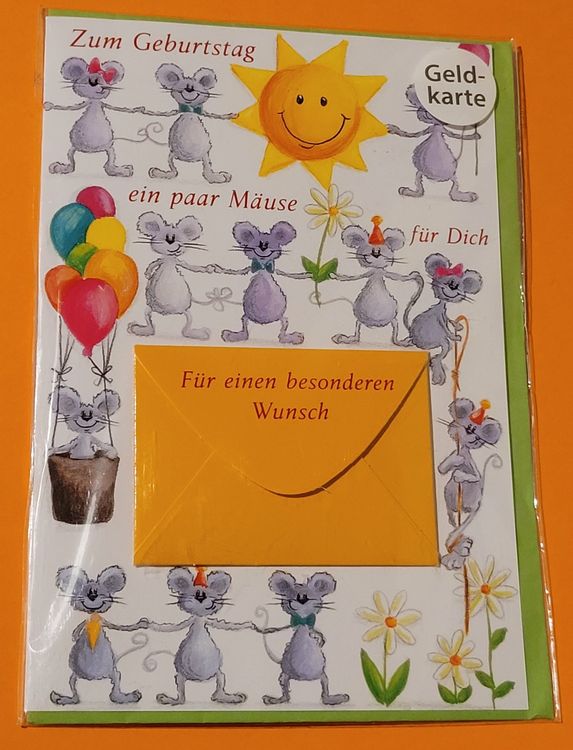 Geburtstagswünsche " ein paar Mäuse für dich " Kaufen auf Ricardo