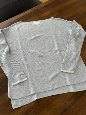 YAYA Luxus Oversize-Pullover Hellgrau Gr. XS