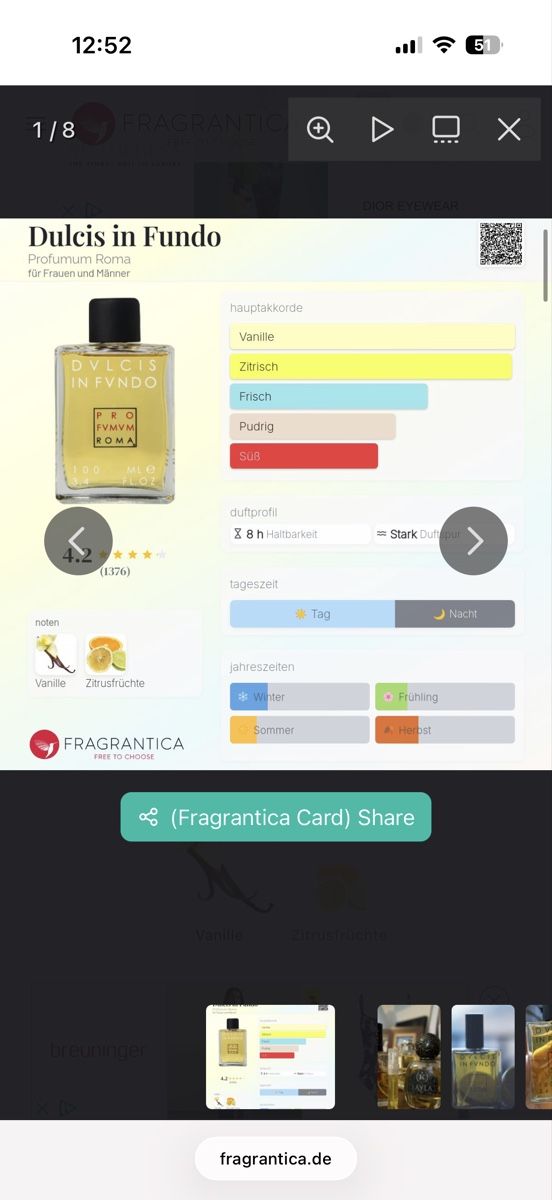 Profumi & Eau de Toilette: Dulcis in Fundo Profumum Roma,  2 ml – Usato da Sursee venduto da nri_g5z8 2