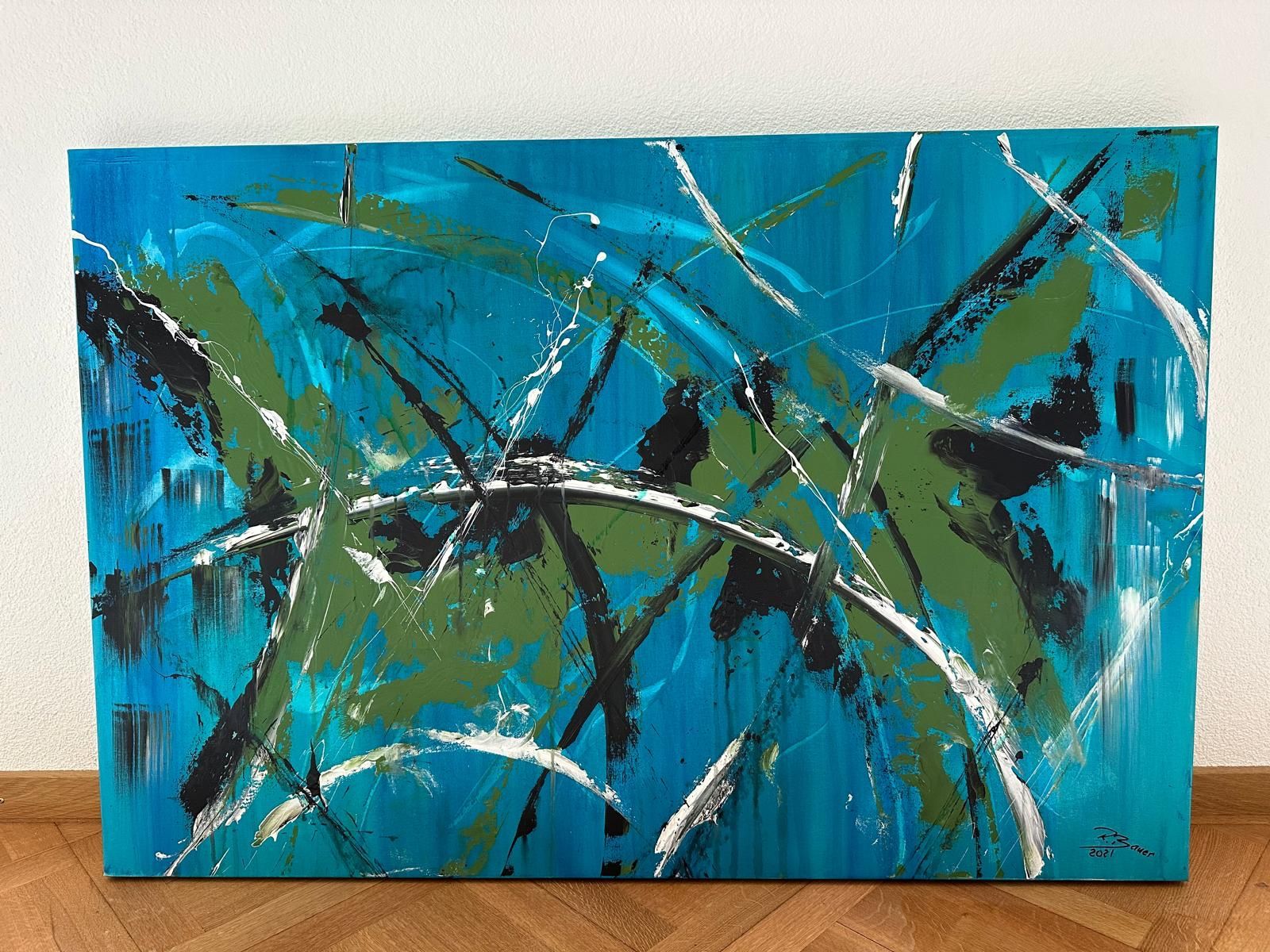 Gemälde: Acrylbild 80 x 120 cm – Gebraucht aus Chur von Flatcoat