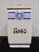 Vintage Vorratsdose SAGO Dose Vorratsbehälter Keramik