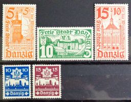 DANZIG: Serien WHW 1935, Brösen 1936, Luftschutz 1937, *