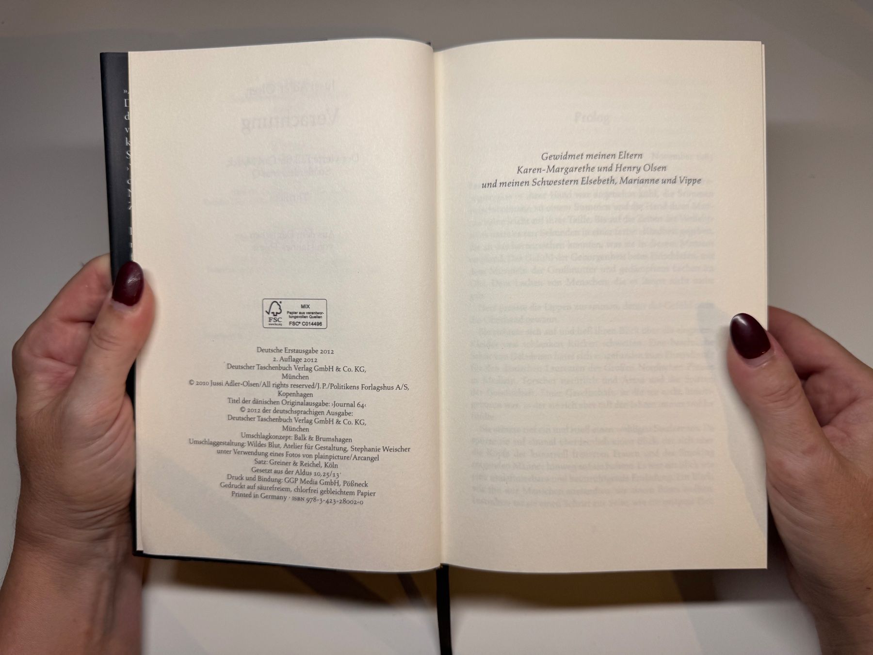Libri: ROMAN: Adler Olsen, Verachtung – Usato da Grosswangen venduto da Deutsche_Romane 3