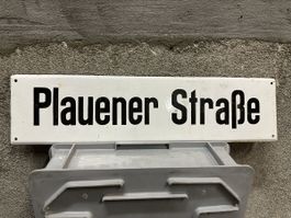Plauener Strasse Strassenschild name