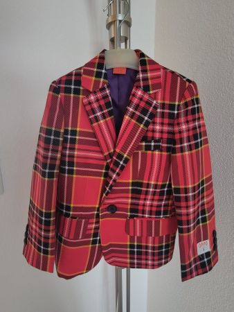 Opposuits Anzug Gr. 98/ 104 rot kariert neuwertig