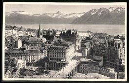 Lausanne, Vue sur le Grand Pont et les A