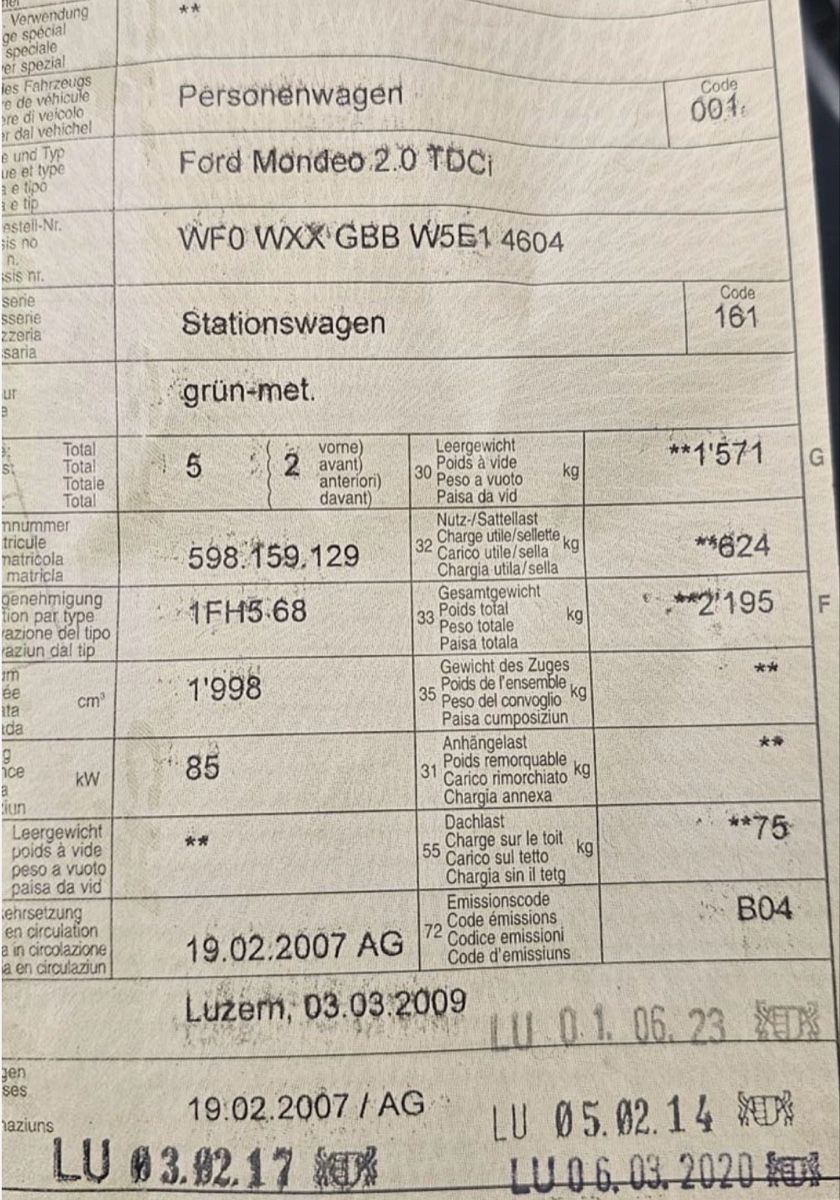 Ford Autos: Ford Mondeo 2.0 TDCi Kombi,  – Gebraucht aus Mörschwil von Hilbilly 6