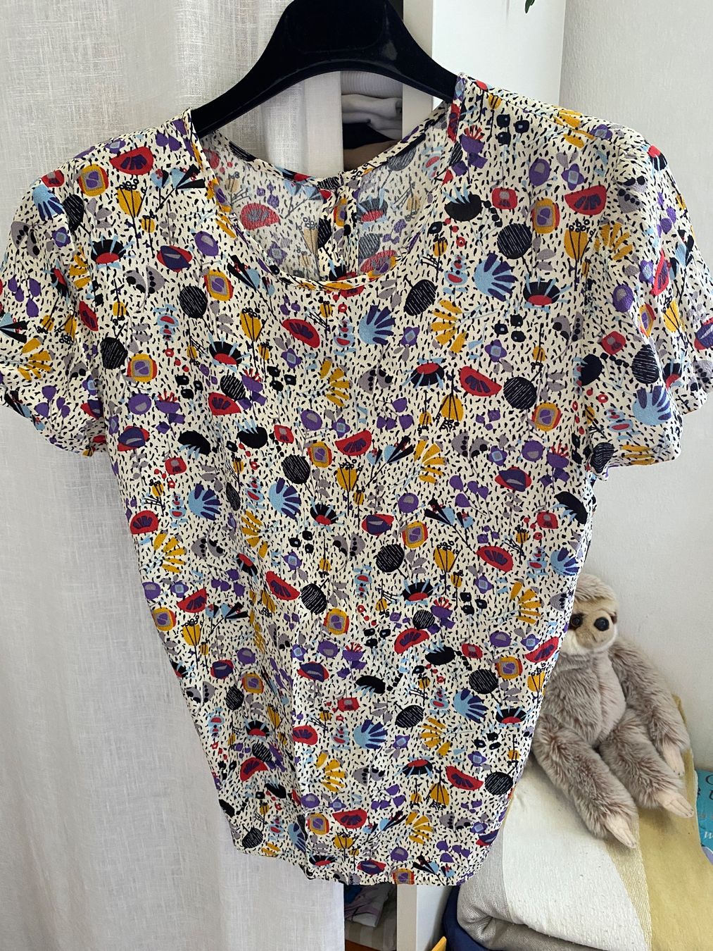 Camicette: Sommer Bluse Viskose Blumen Gr. 36/S – Usato da Schlieren venduto da Winter06
