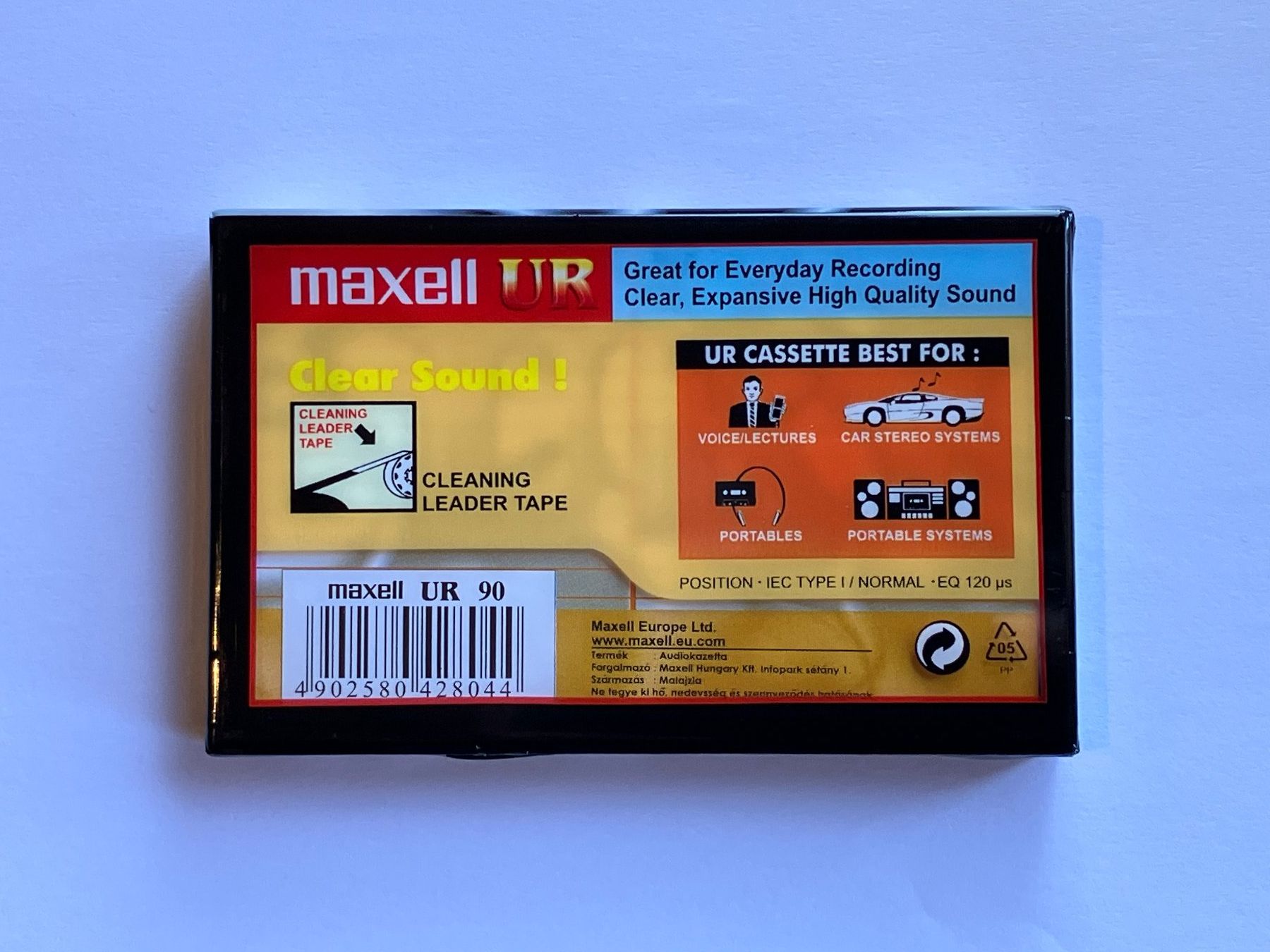 Kompaktkassetten: MAXELL UR 90 cassette audio vierge NEUVE – Neu und originalverpackt aus Delley von ogringo77 1