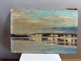 Impressionistisches Gemälde um 1900