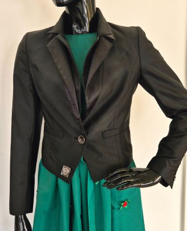 BLAZER JACKE ROYAL SUNDAY 38 M SCHWARZ,  TOP ZU KLEID JEANS