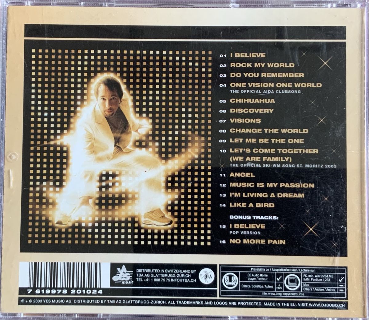 CDs: (CD) DJ Bobo „Visions“ – Gebraucht aus Serneus von kowalsky1 1