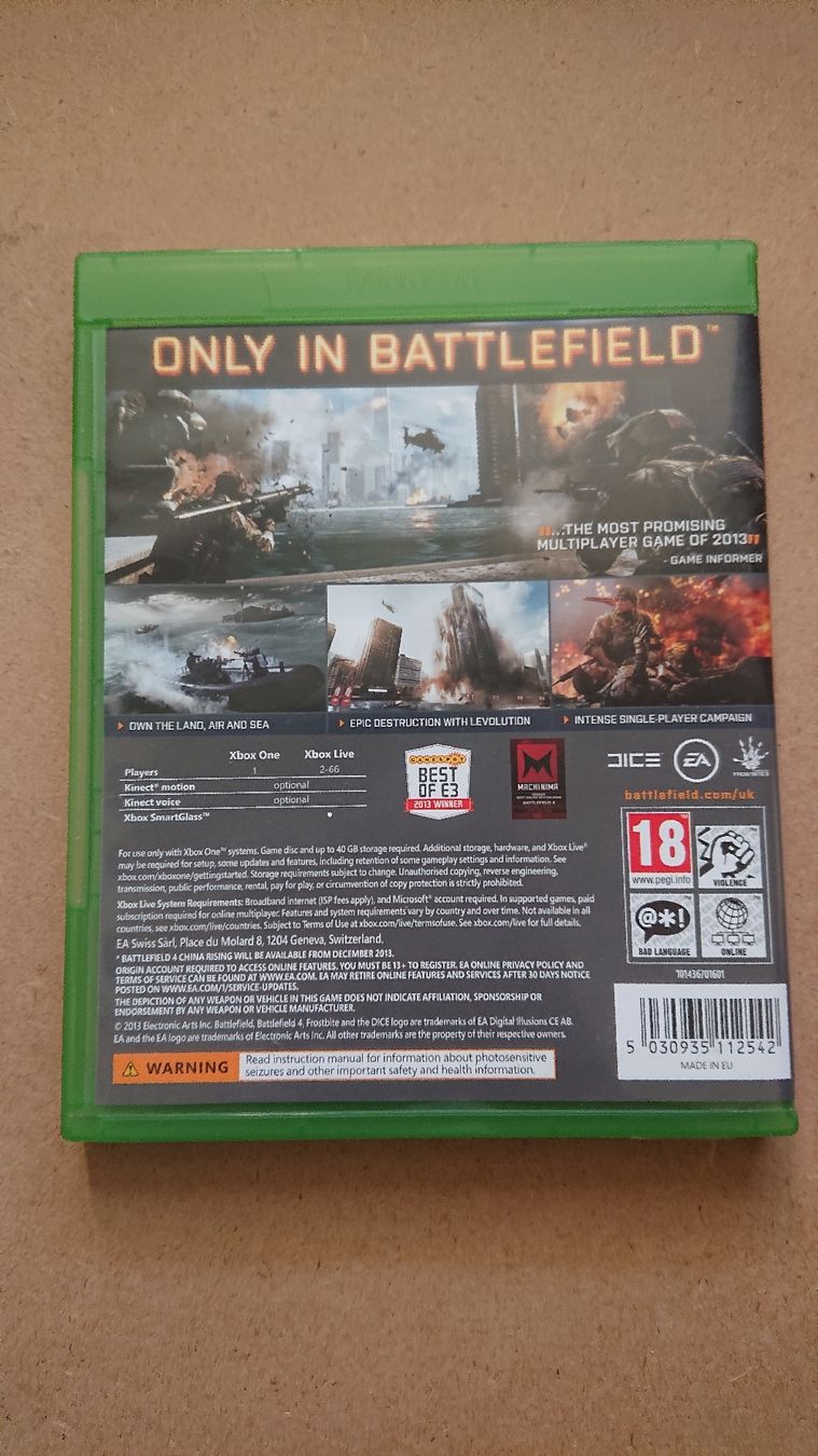 Giochi: Battlefield 4 - Xbox One – Usato da Chur venduto da FreakofRarity 1