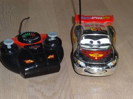 Cars2 Lightning McQueen RC Turbo Racer Silver Chrome Edition