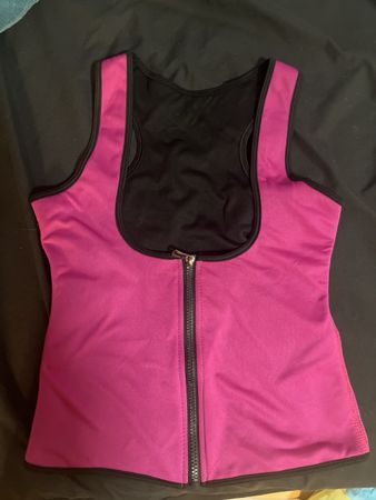 Figurformende Weste Gr. M  - pink/schwarz -