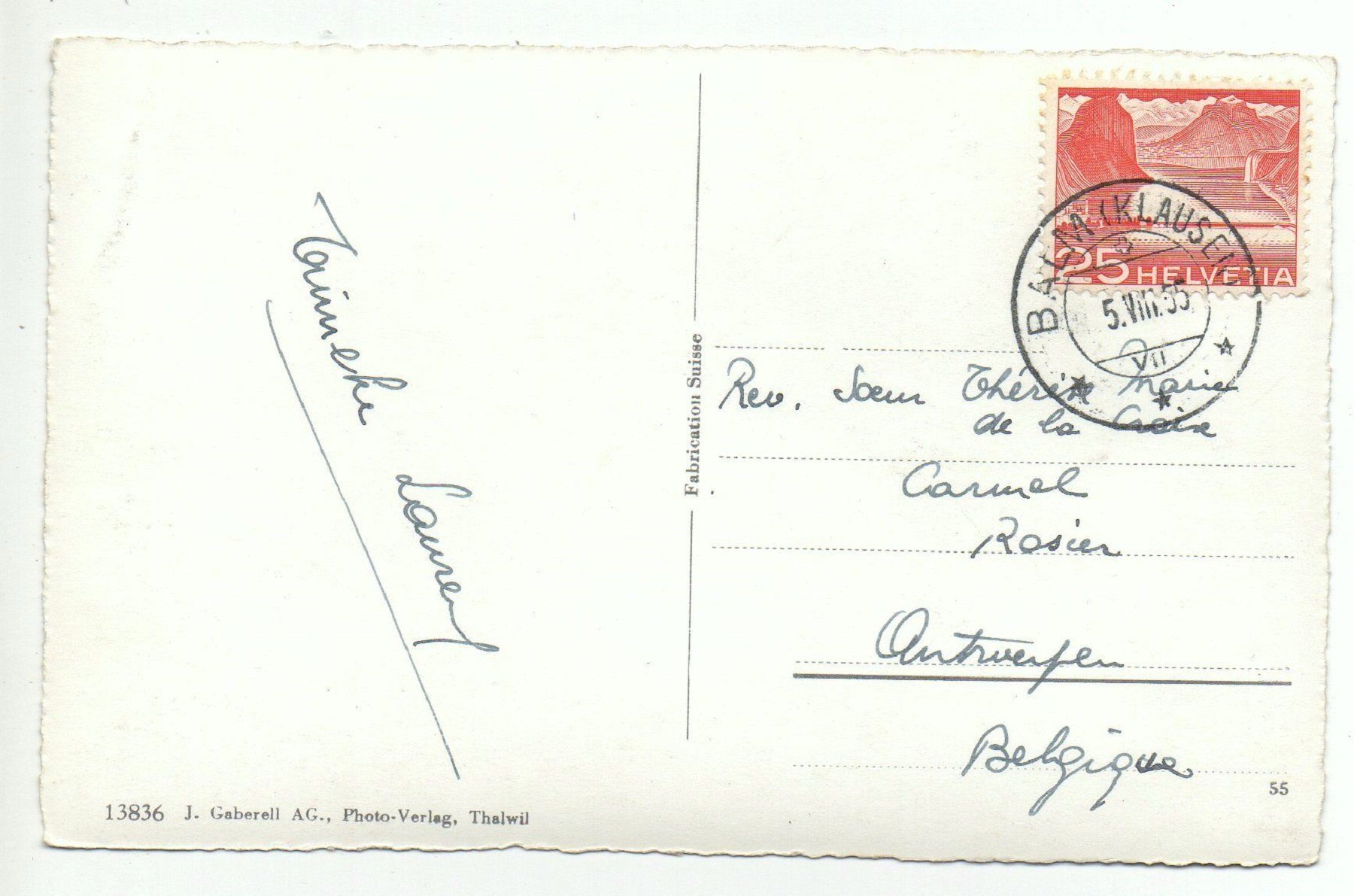 Cartes postales: DIE TEUFELSSTÖCKE von der Klausenstrasse aus – D'occasion à Jona par philajona 1