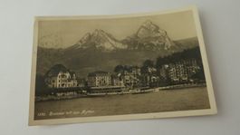 Brunnen / SZ - mit den Mythen - um ca. 1940