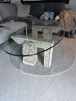 Couchtisch mit Steinsockel Unikat