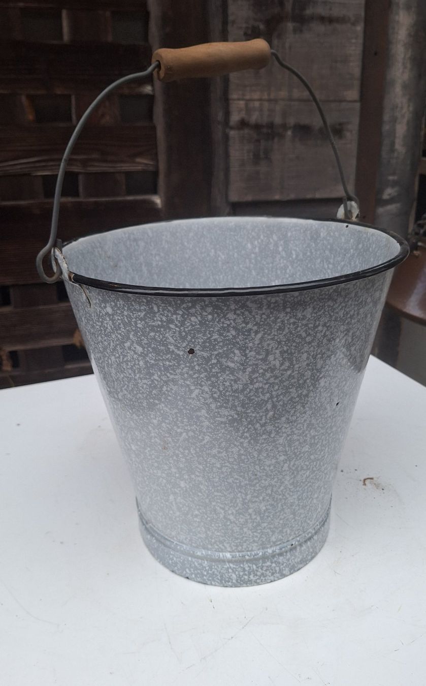 Altro per la casa: Vintage Eimer, Blecheimer, Emaille – Usato da Weinfelden venduto da JoeBaer 1