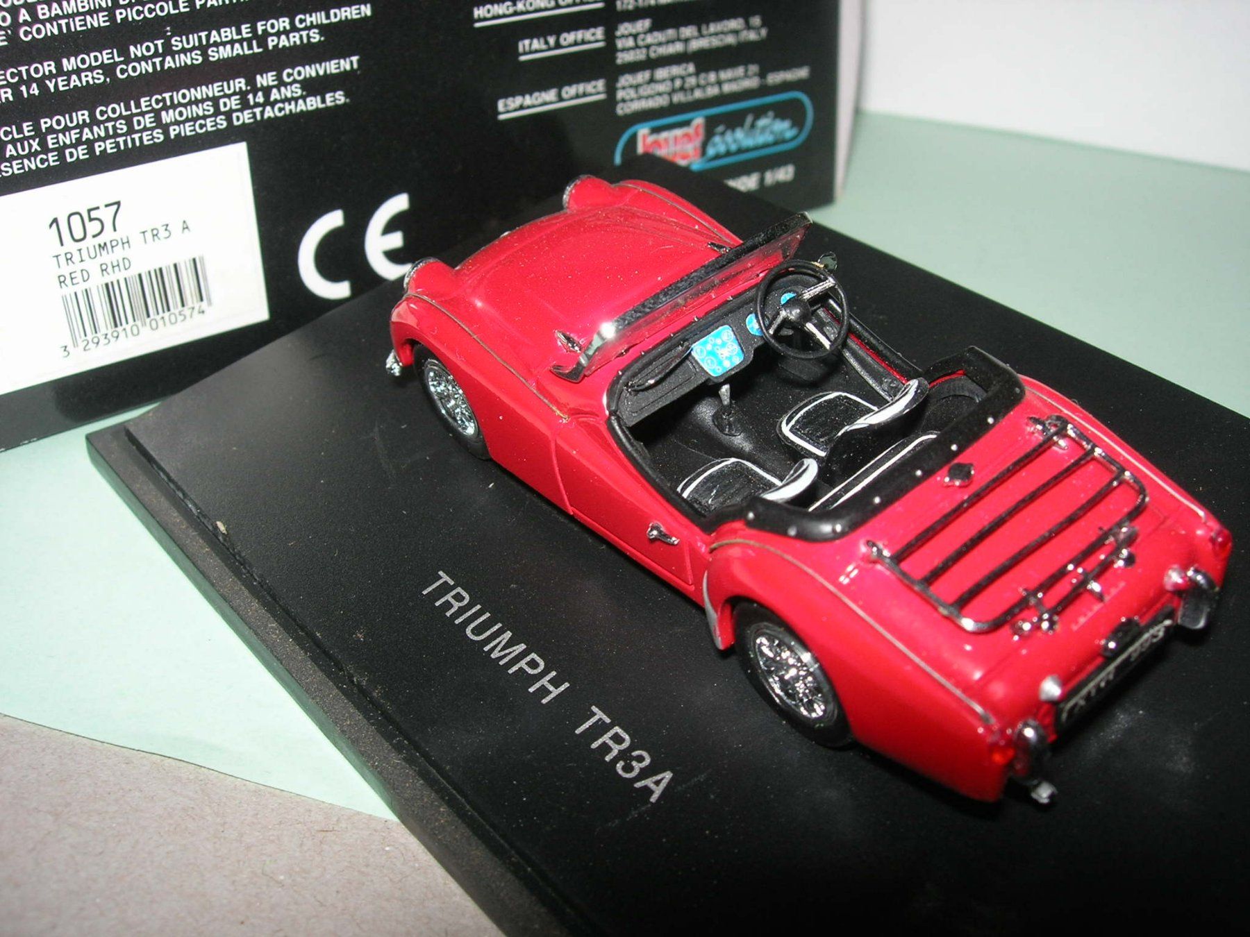 Renault Modellini d'auto: Triumph TR 3A  rot * Jouef evolution 1:43 – Nuovo e nell'imballaggio originale da Hornussen venduto da Amw 1