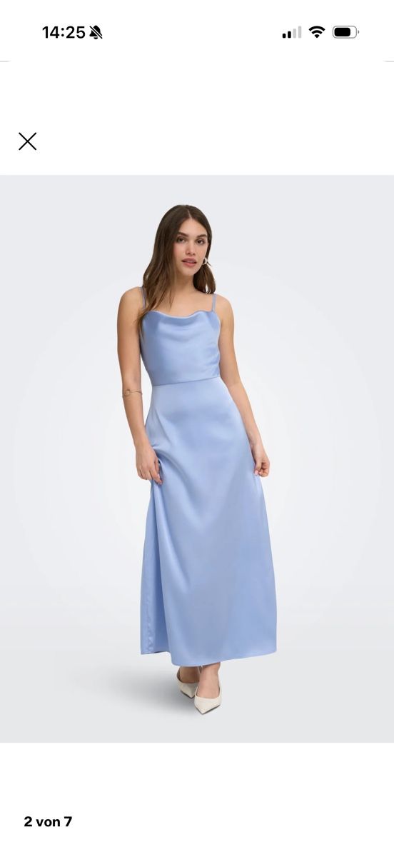 Only Robes: Seidenkleid hellblau Only Grösse S neu – Neuf avec emballage d'origine à Meilen par ann_kr79 1