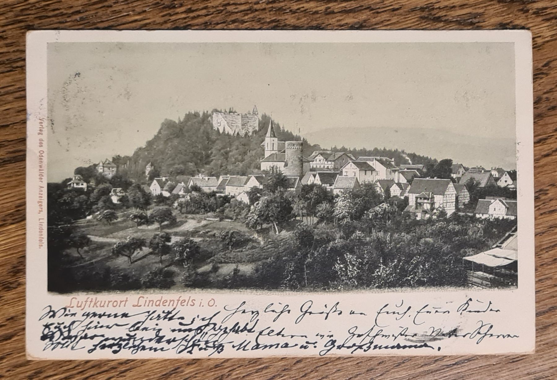 Cartoline postali: Luftkurort Lindenfels 1903 – Usato da Ebikon venduto da Donar50
