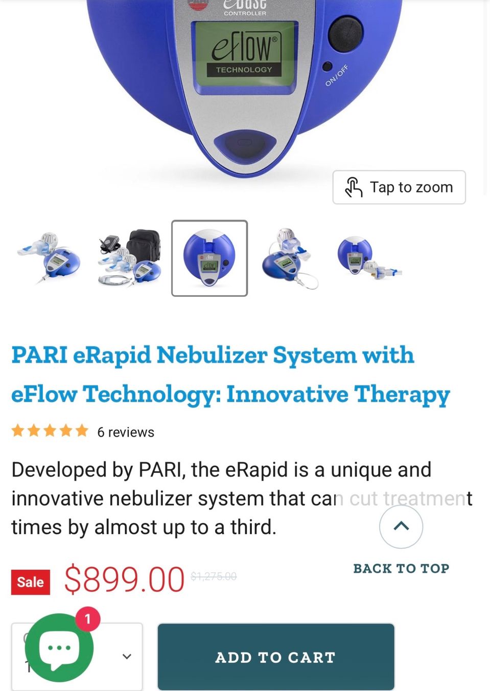 Attrezzature mediche: Pari eFlow rapid nebu­li­ser sys­tem – Nuovo e nell'imballaggio originale da Basel venduto da La.Bonne.affaire 1
