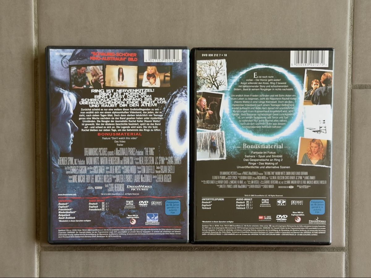 Tutti i DVDs: DVD Ring 1 & 2 (Horror) – Usato da Büetigen venduto da Naschle 1