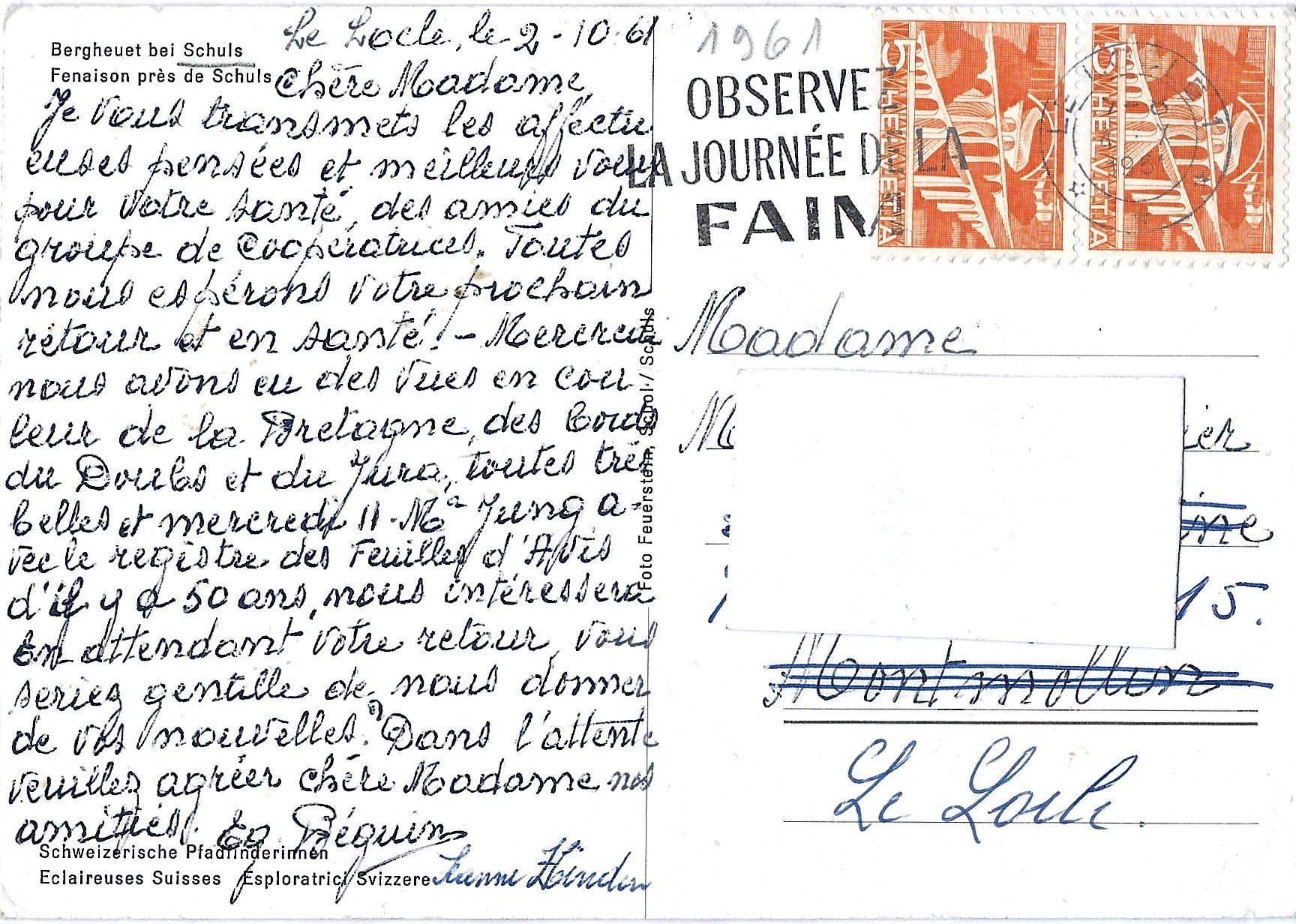 Cartes postales: Bergheuet   bei  Schuls – D'occasion à Bütschwil par Jackson1A 1