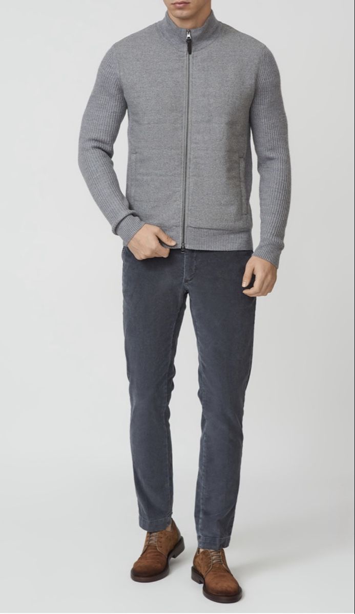Hackett Pantaloni: Hackett London Cord Chinos - Grey - Size 32L – Usato da Zollikerberg venduto da MK-13