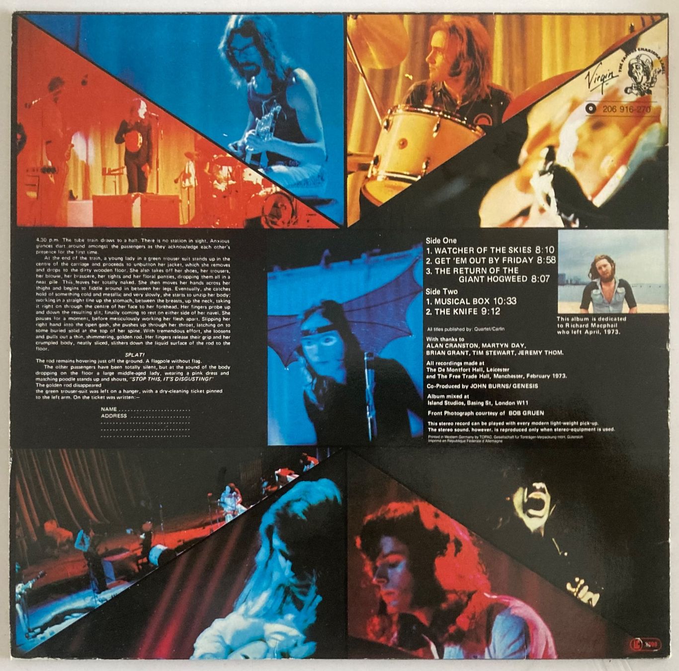 Schallplatten: GENESIS - LIVE – Gebraucht aus Poliez-Pittet von Newtown-Records 1