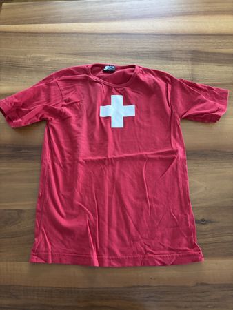 Rotes Schweizer 1. AugustT-Shirt Gr. 140 - Sommer Aktion!