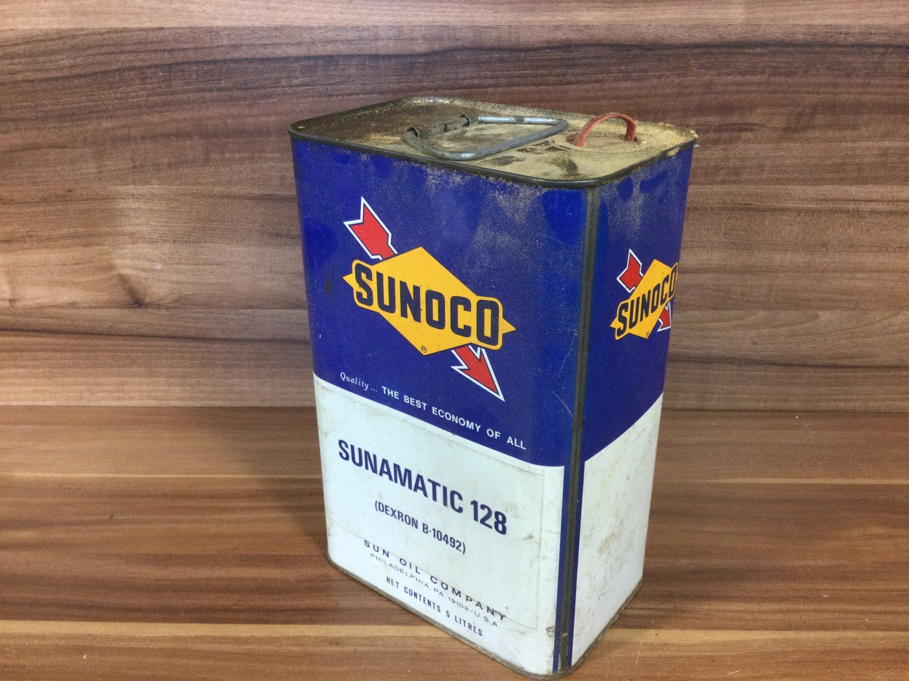 Attrezzi da lavoro: Gebrauchte Öl Blechkanne Sunoco Sunamatic – Usato da Wangen SZ venduto da kuriosum12 5