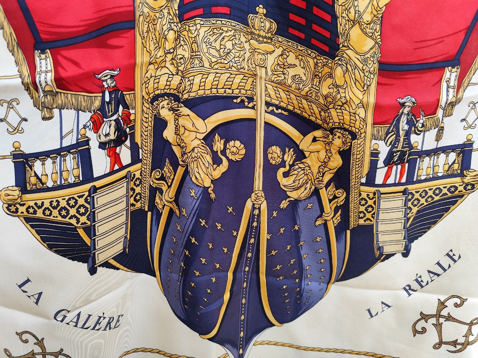 Hermès Foulard & Sciarpe: Carré Hermès Galère la Réale – Usato da Montreux venduto da prl_z2lr 4