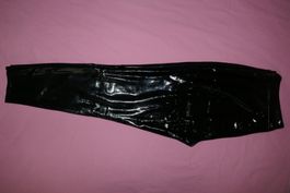 SeXy schwarze Damen Lackhose (  knatsch ) innen Futter Gr.44