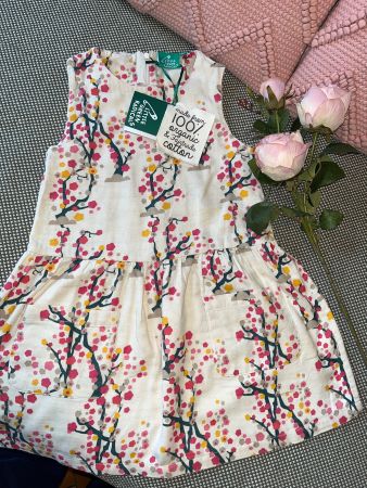 100% organic/fairtrade cotton dress 5-6years - 116cm