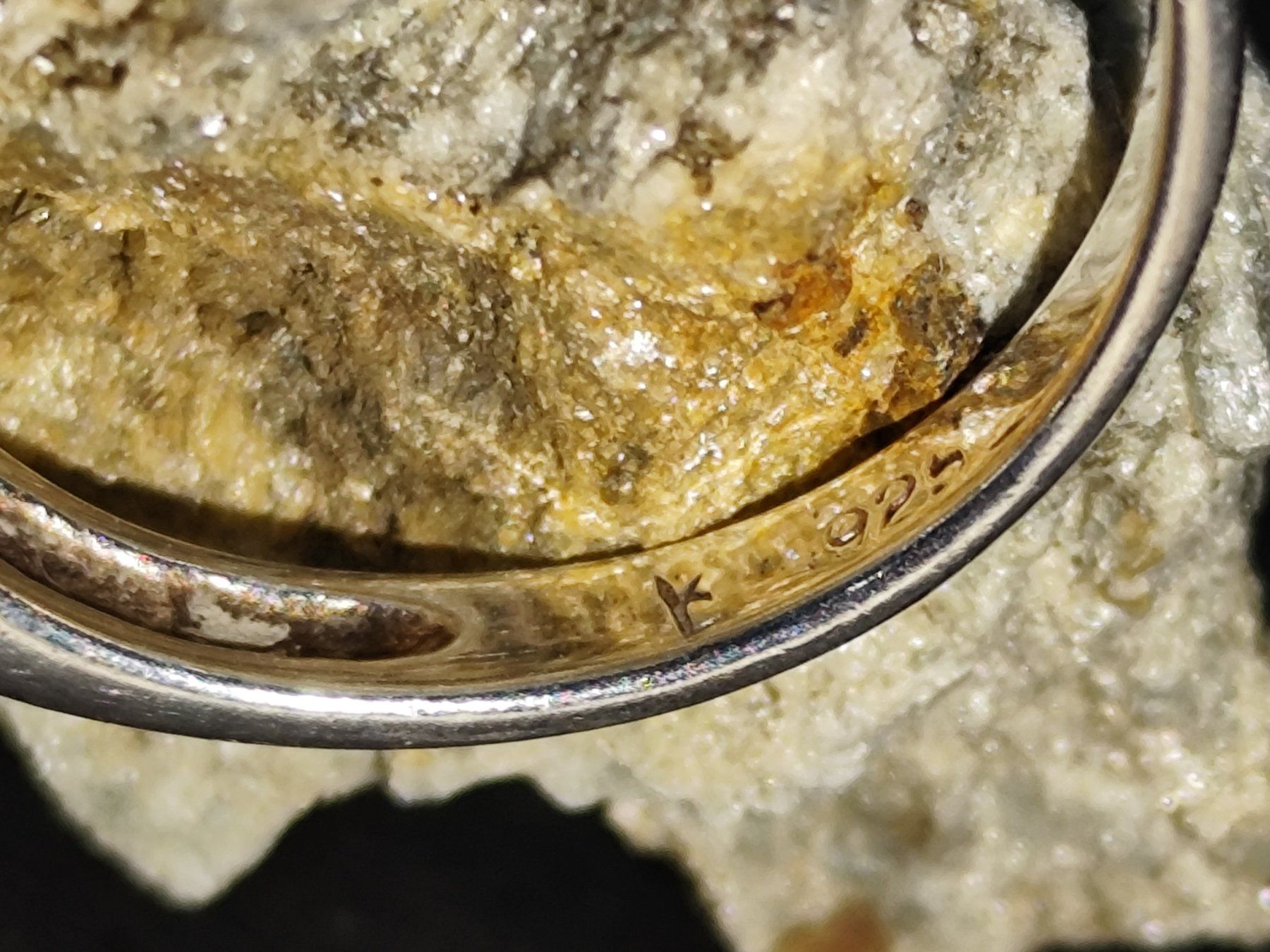 Anelli: Silber Ring 925 mit Gelben Stein (Zirkonia oder Citrin) 53 – Usato da Bettingen venduto da hamau2012 3