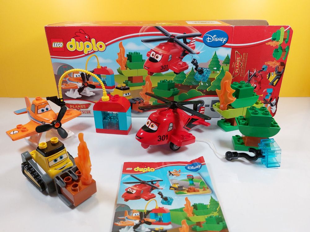 Lego Duplo 10538 Planes Feuerwehr Rettungsteam Inkl. OVP,BA (Gebraucht ...
