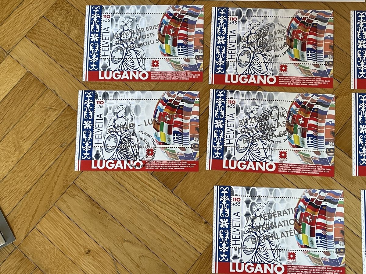 Tutti i francobolli: bloc lugano 2022 expositions universelle. – Nuovo (secondo la descrizione) da peseux venduto da laurencephil 3