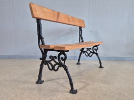 Antique Bench Gartenbank Gusseisen Holz Alte Sitzbank Bank