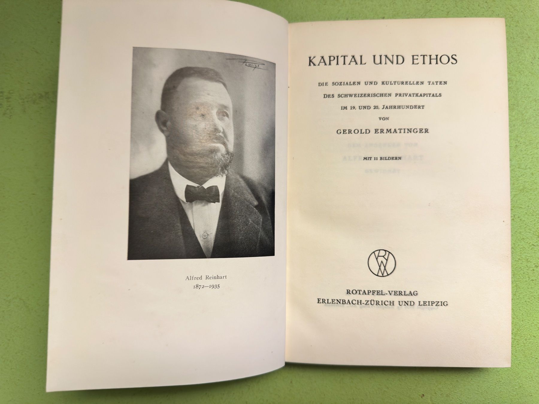 Bücher: Gerold Ermatinger: Kapital und Ethos. – Gebraucht aus Zürich von allp 1