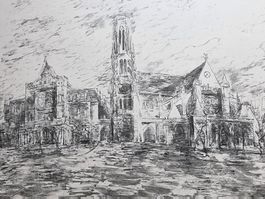 CURT MANZ LITHOGRAPHIE SIGNIERT