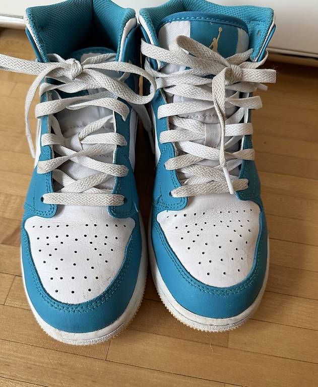 Jordan Scarpe per ragazzi: Nike Jordan Air 1 Mid Aquatone 37.5 – Usato da Adliswil venduto da Nisli88 1