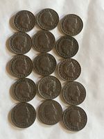 15x10Schweizer Rappen Münzen, Sammlung, 1850- 1967,
