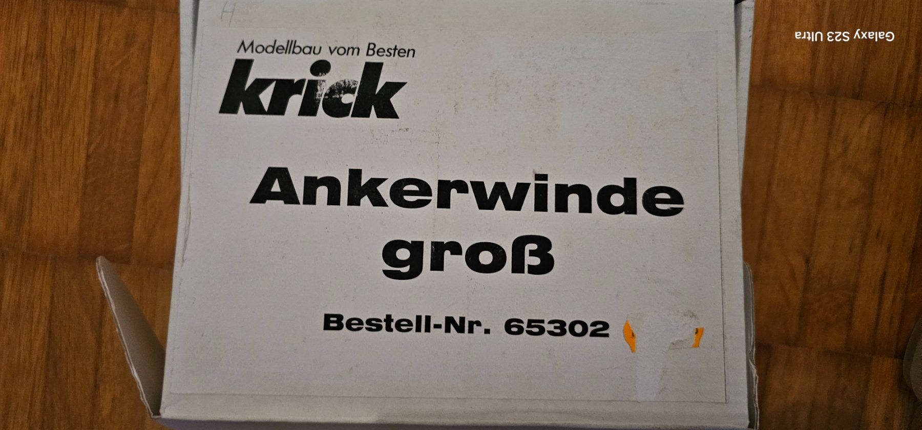 Modellismo RC: Krick Ankerwinde gross Modellbausatz 65302 – Nuovo e nell'imballaggio originale da Wädenswil venduto da allesmussraus01